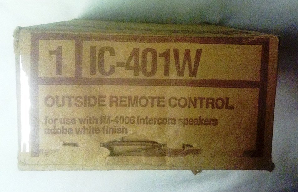 NUTONE BROAN IC401W 8" Outdoor Outside Remote Control (Biscuit/Beige/Ivory)