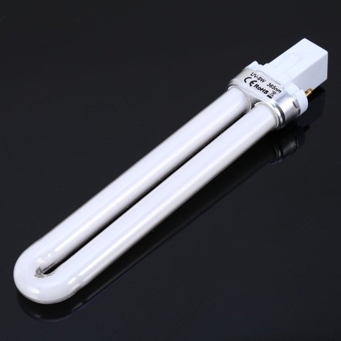 Oligex(TM) 9W Nail Art UV Machine Lamp Light Bulb Tube Dryer Replacement UV Gel Cure U-shape 365nm N2