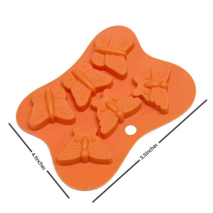 Fondant Molds, Boieo Non-stick Flower & Butterfly Silicone Baking Mold for Cake, Candy, Chocolate, Jelly, Fondant... N5