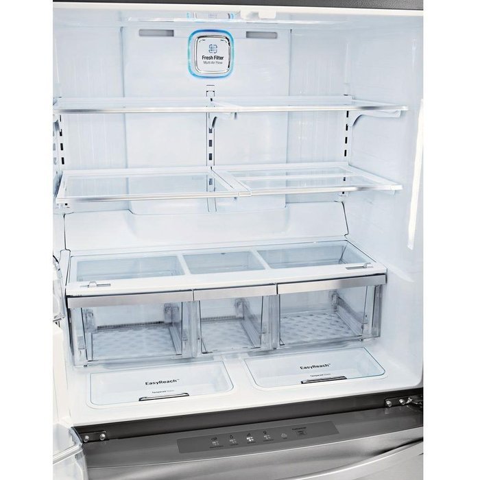 LG LMXC23746S 23 cu.ft. Large Capacity Counter Depth 4-Door French Door Refrigerator w/ CustomChill Drawer
