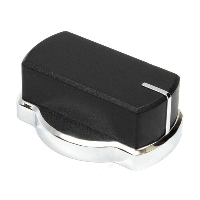 Belling CH60RX 444441158 Oven Cooker Hob Control Knob Switch (Black / Chrome) N3