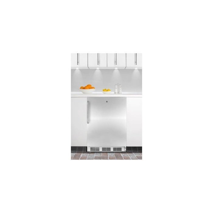 Summit FF6LBISSTBADA 24" AccuCold Series ADA Compliant Medical Freestanding or Built In Compact Refrigerator with... N2