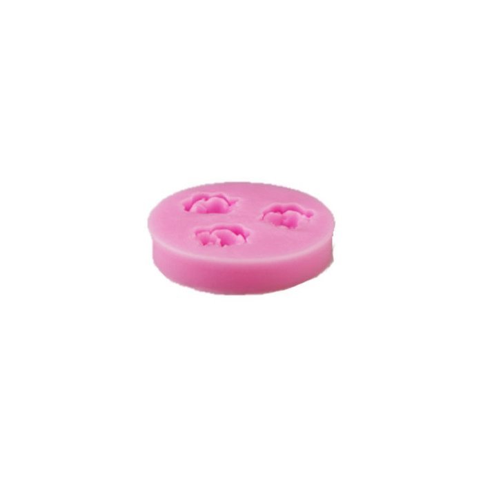 SHINA New Arrival Fondant Silicone Sugar Three Circular Peony Flowers Shaped Cake Craft Mold For Your Baby N3
