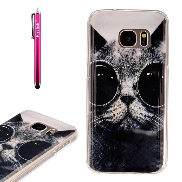 Galaxy S7 Edge Case, Firefish [Fashion Style] [Anti-slip] Ultra Slim Exact Fit Lightweight Flexible TPU Soft Back... N8