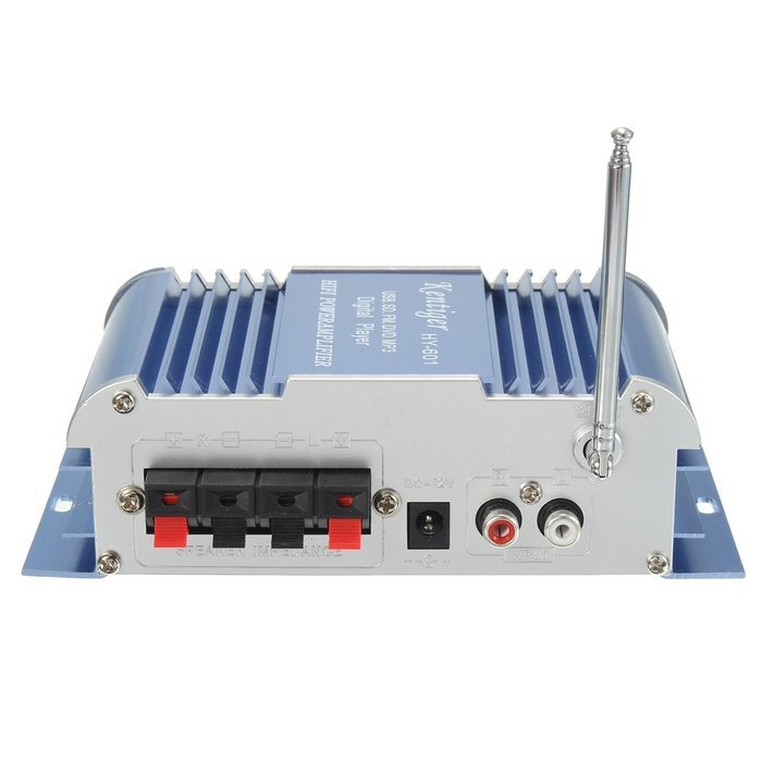 Mini Amplifier, ELEGIANT HiFi Digital Super Bass Stereo Audio Amplifier Support USB / SD / MMC Card Built-in FM... N14
