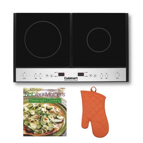Cuisinart ICT60 Double Induction Cooktop w/ Cookbook & Oven Mitt N2