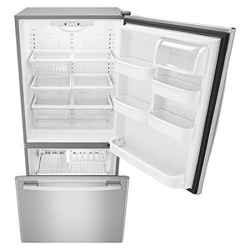 Amana ABB2224BRM 21.9 Cu. Ft. Stainless Steel Bottom Freezer Refrigerator - Energy Star N4