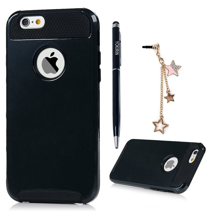 iPhone 6 Case, iPhone 6S Case (4.7"), YOKIRIN 2 in 1 Hybrid Heavy Duty Dual Layer Hard PC Back Soft TPU Bumper... N39