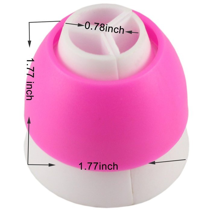 Mujiang 7 Pcs/Set Stainless Steel Russian Ball Icing Piping Nozzles Tips N7
