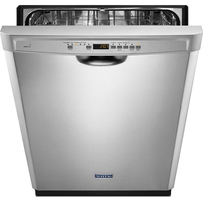 24" 50 dBA Control Dishwasher with 4-Blade Finish: Monochromatic Stainless Steel N2