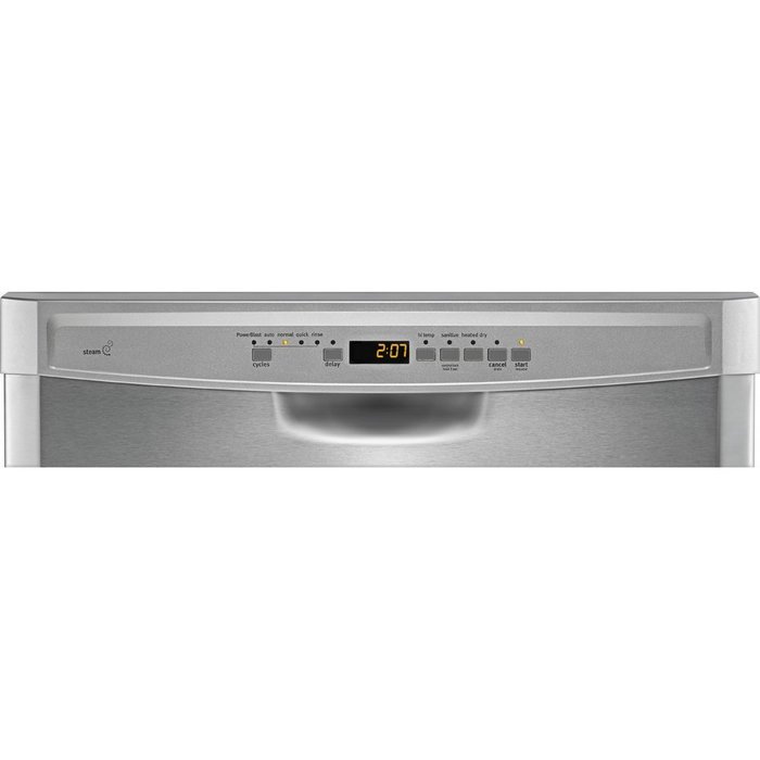 24" 50 dBA Control Dishwasher with 4-Blade Finish: Monochromatic Stainless Steel N3