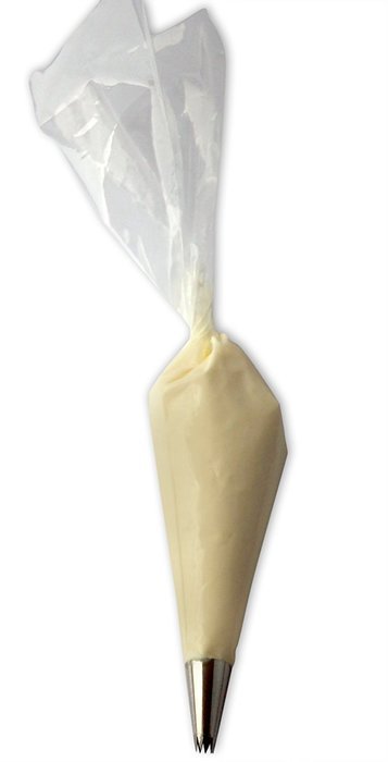 17 Piece Cake & Cupcake Decorating Tips Kit Stainless Steel Icing Nozzles & Set Of 16in Disposable Piping Bags... N9