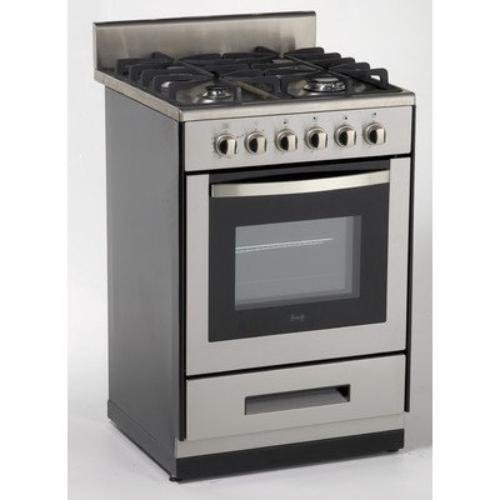 Avanti DG2450SS-1 24-Inch Gas Range Sealed Burners, Stainless Steel