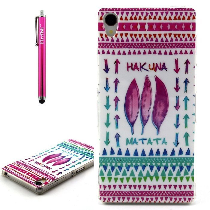 Xperia Z3 Case, Firefish [Shock Absorbent] [Slim Fit] [Anti Slip] Design Clear TPU Gel Silicone Soft Protective... N71