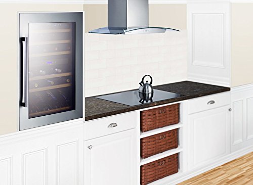 Summit VC60D 59 Bottle Capacity Dual Zone Wine Cooler With Digital Controls Dynamic Compressor Cooling Reversible... N4