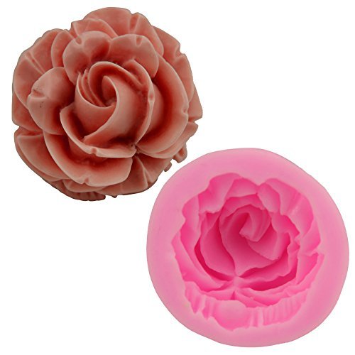 Let'S Diy Rose Cake Mold Clay Flower Soap Mold Fondant Cake Decorating Tools Kitchen Accessories Bakeware Cooking... N3
