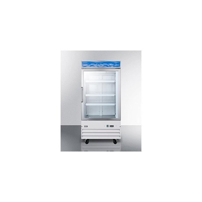 Summit SCFU1210 27" Commercial Upright Freezer with 9 cu. ft. Capacity Digital Thermostat Double Pane Thermal...