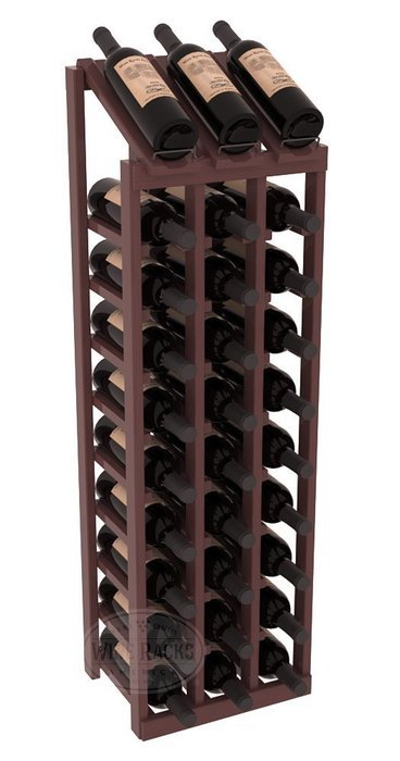 Wine Racks America Ponderosa Pine 3 Column 10 Row Display Top Kit. 13 Stains to Choose From! N3