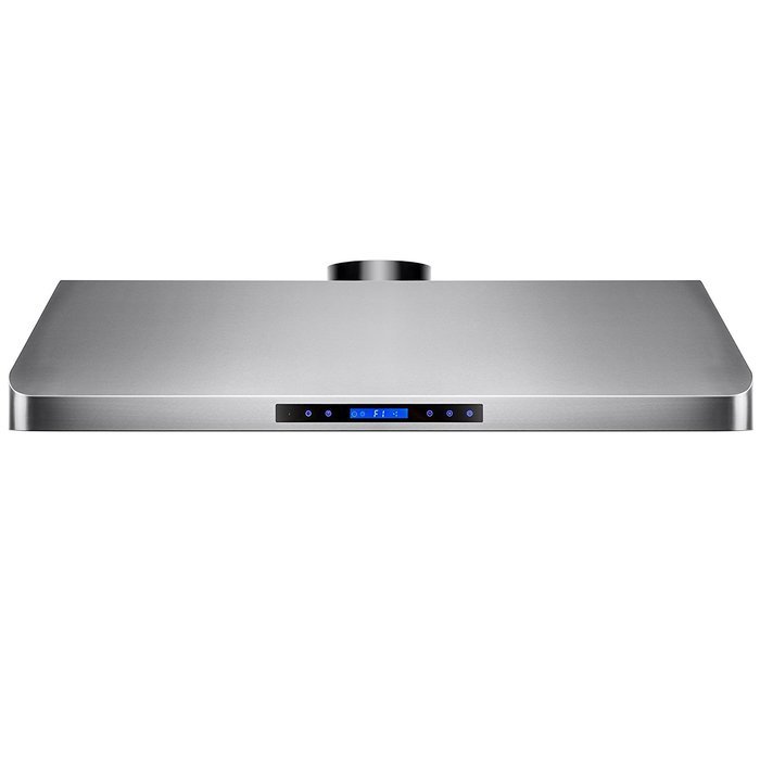AKDY&reg; 54" Dual Motor Under Cabinet Touch Screen Display Stainless Steel Powerful Kitchen Cooking Vent Range Hood N2