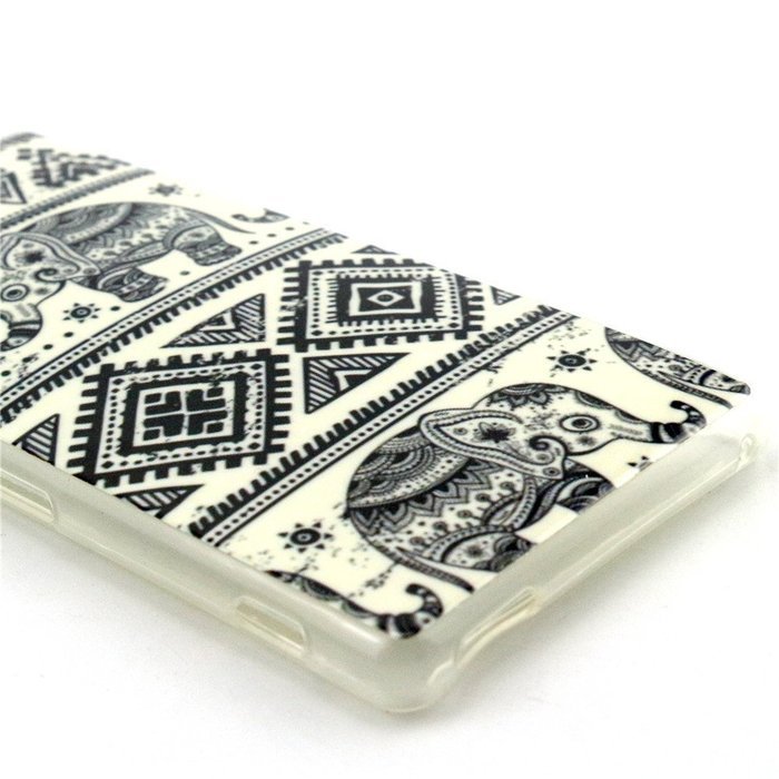 Xperia Z3 Case, Firefish [Shock Absorbent] [Slim Fit] [Anti Slip] Design Clear TPU Gel Silicone Soft Protective... N104