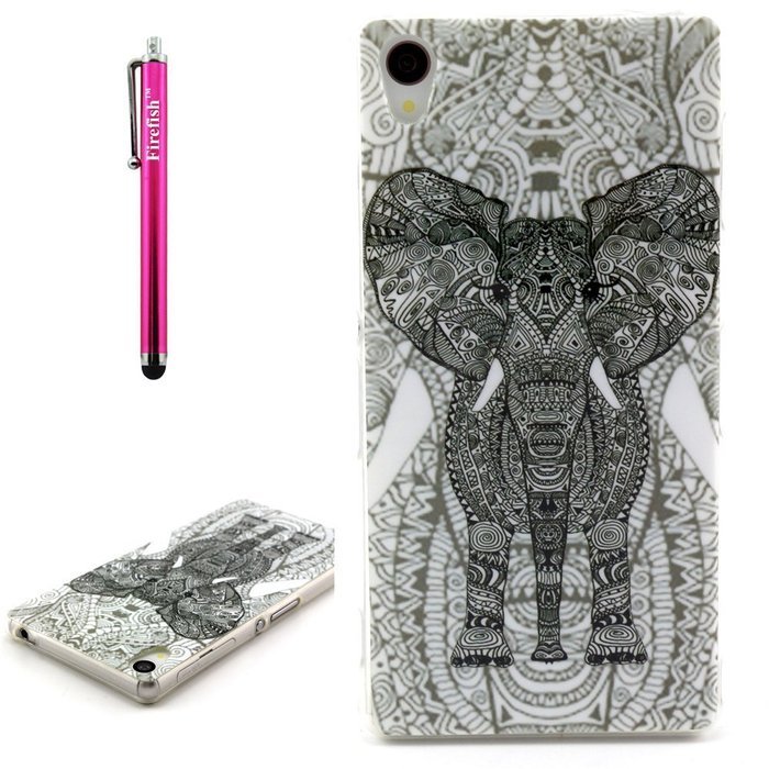 Xperia Z3 Case, Firefish [Shock Absorbent] [Slim Fit] [Anti Slip] Design Clear TPU Gel Silicone Soft Protective... N107