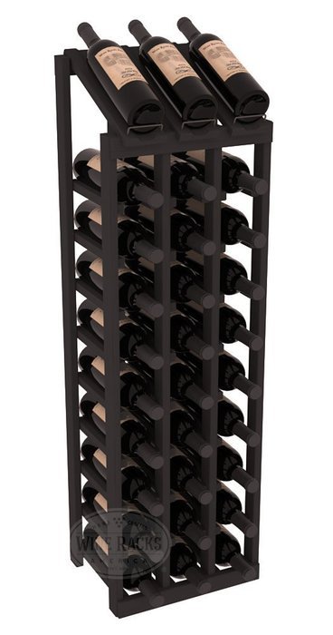 Wine Racks America Ponderosa Pine 3 Column 10 Row Display Top Kit. 13 Stains to Choose From! N5