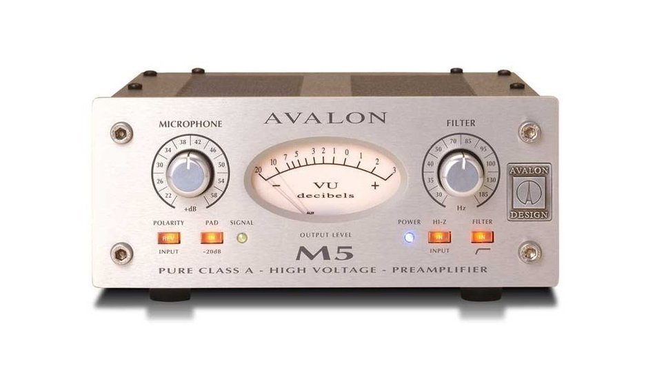 New Avalon Design | AD-2000 Series Pure Class-A Mono Microphone Preamplifier & DI, M5 with 6 Tone-Bank EQ, Transformer... N2