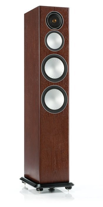 Monitor Audio - Silver Series 8- 3-way Floorstanding Speaker - Each - Walnut