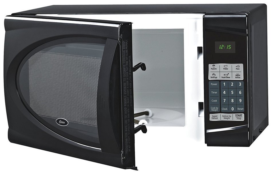 Oster OGDJ901 0.9-Cubic Feet Countertop Microwave Oven, 900-Watt, Black