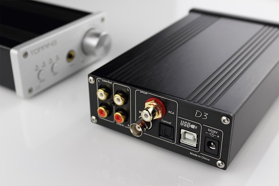 TP30-MK2 Digital Hi-Fi Power Stereo Subwoofer Amplifier 16bit/48kHz USB DAC Headphone Amp (Silver) N26