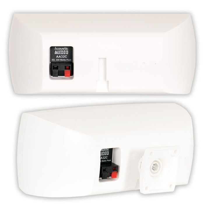 Acoustic Audio AA40CW Center Channel Speaker (White) N12