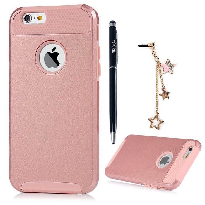 iPhone 6 Case, iPhone 6S Case (4.7"), YOKIRIN 2 in 1 Hybrid Heavy Duty Dual Layer Hard PC Back Soft TPU Bumper... N52