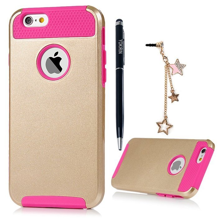 iPhone 6 Case, iPhone 6S Case (4.7"), YOKIRIN 2 in 1 Hybrid Heavy Duty Dual Layer Hard PC Back Soft TPU Bumper... N54
