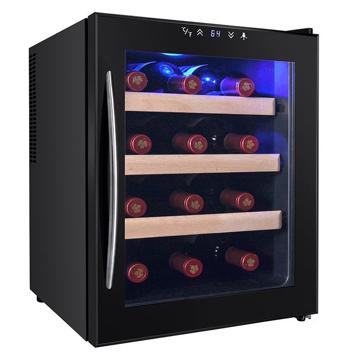 AKDY&reg; 28 Bottle Single Zone Thermoelectric Stainless Steel Freestanding Wine Cooler Cellar Chiller Refrigerator... N3