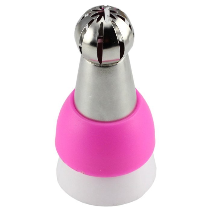 Mujiang 7 Pcs/Set Stainless Steel Russian Ball Icing Piping Nozzles Tips N8