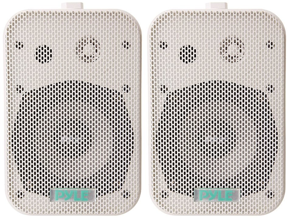 Pyle Home PDWR30B 3.5-Inch Indoor/Outdoor Waterproof Speakers (Black) (Pair) N2