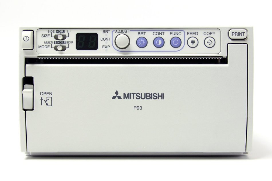 Mitsubishi P93W Medical Video Copy Processor A6 Monochrome Thermal Printer