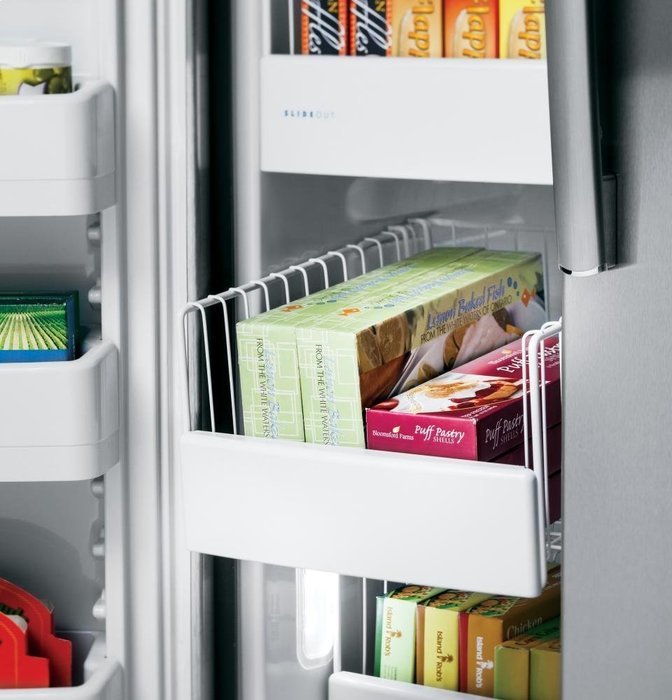 GE PSE25KSHSS Profile 25.4 Cu. Ft. Stainless Steel Side-By-Side Refrigerator - Energy Star