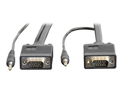 TRIPP LITE P504-006 / 6FT SVGA/VGA MONITOR +AUDIO CABLE W/ COAX HD15 M/M 3.5MM M/M