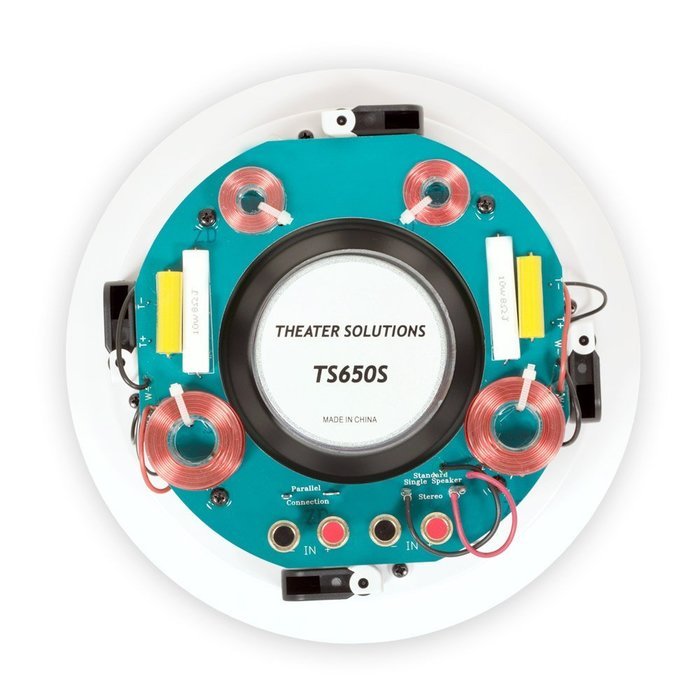 Theater Solutions TS650S In Ceiling 6.5" Stereo Speakers 2 Channel Each Home 6 Speaker Set 6TS650S N5