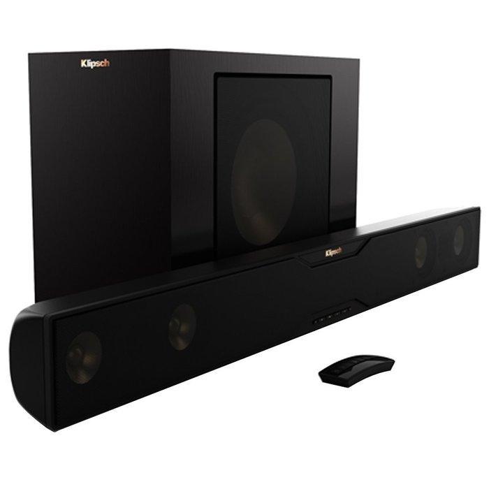Klipsch Bluetooth Soundbar with Wireless Subwoofer (R-20B) with 6ft 5.0mm Audio Cable, TV/LCD Screen Cleaning... N3