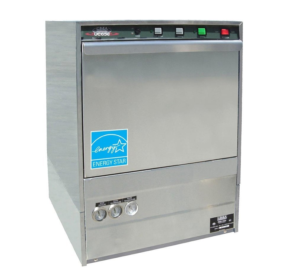 CMA Dishmachines UC65e, 30 Rack/Hr Undercounter Dishwasher
