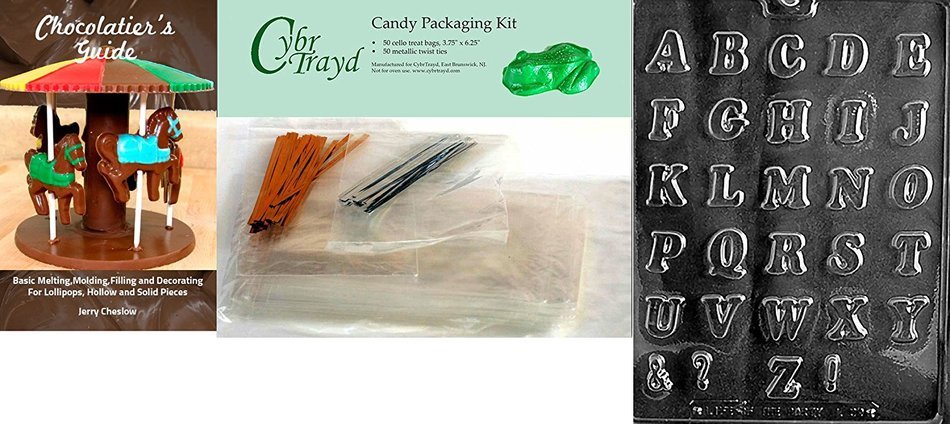 Cybrtrayd L039 Letters A-Z (Small) Chocolate Candy Mold with Exclusive Cybrtrayd Copyrighted Chocolate Molding...