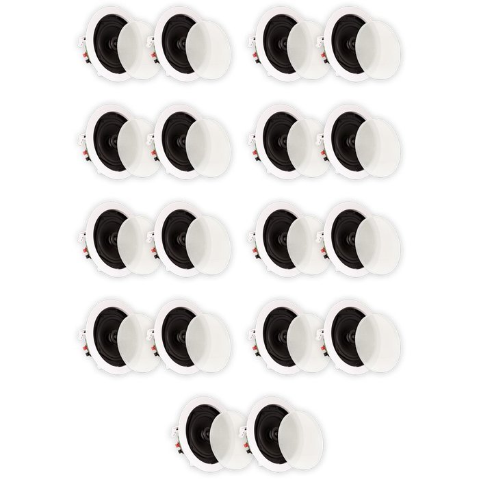 Theater Solutions TS50C In Ceiling Speakers Surround Sound Home Theater 9 Pair Pack N5