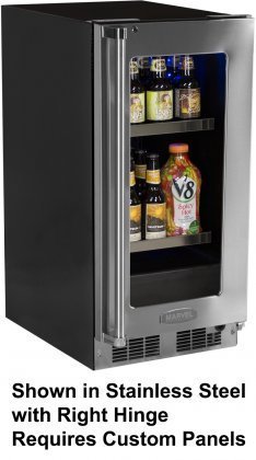 Marvel MP15BCF3LP Professional Beverage Center Panel with Door Left Side Hinge, 15", Black