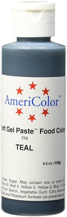 TEAL SOFT GEL PASTE 4.5 OZ Cake Decorating