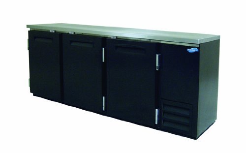 Back Bar Bottle Coolers, Refridgerant, 3 Doors with 6 Shelves, 26 Cubic Feet