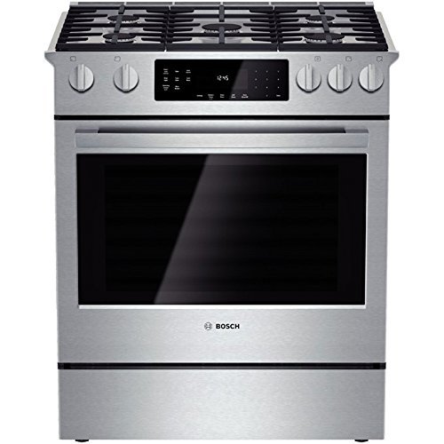 Bosch HGI8054UC 800 30" Stainless Steel Gas Slide-In Sealed Burner Range - Convection