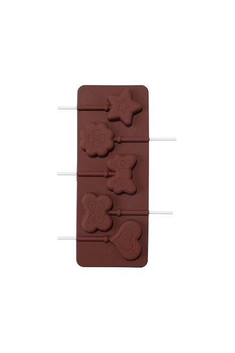 Juvale Silicone Heart Butterfly Chocolate Lollipop Sucker Mold Set Hard Candy Heat Resistant Includes 100 Lollipop... N4