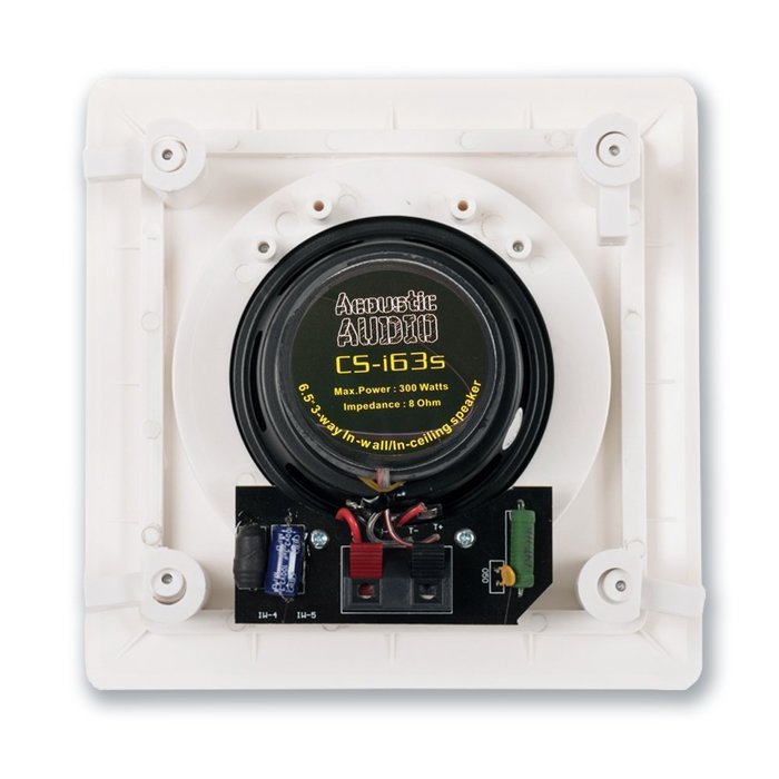 Acoustic Audio CS-I63S-2PR 300 Watt 6.5" 3-Way Home Theater In-Wall/Ceiling Speakers (2-Pair) N4